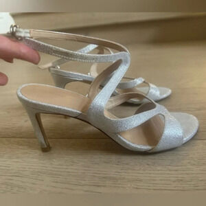 STUART WEITZMAN
Mariposa Glitter Leather Sandals size 6